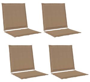 Poduszki na Siedzisko i Oparcie 4 pcs Ciemnoszary