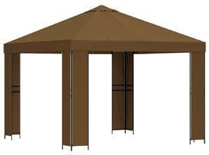 Altana 3 x 3 m Ciemnoszary Poliester i Stal 190 gsm