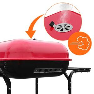 Grill węglowy VELACO VL02-RED-BLACK Czarny / Czerwony