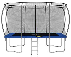 Trampolina z akcesoriami, prostokątna, 335x244x90 cm, 150 kg