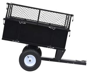 Przyczepka do kosiarki ogrodowej z odchylaną platformą 150 kg