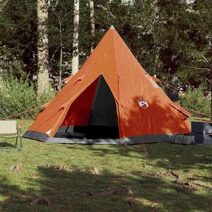 Namiot turystyczny, tipi, 4-os., pomarańczowy, wodoszczelny