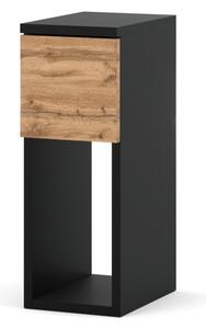 Szafka Nocna STIVMEBLE 1 Szuflada 20x30x55 cm Czarny DÄ b Wotan