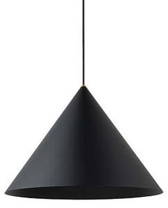 Salonowa lampa wisząca Zenith 8001 stożkowy zwis nad wyspę czarny