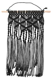 Makrama TULIA czarna 50x69 cm