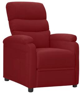 Fotel rozkładany, winna czerwień, obity tkaniną