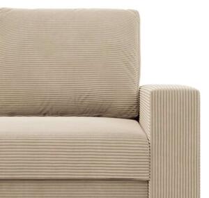 Kanapa 3 osobowa, BLOM, sztruks, 220x92x92 cm, beÅ¼owy | TYLETEGOTU