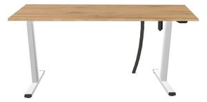 Biurko eCOMO 140x80cm dÄ b hickory z regulacjÄ wysokoÅci