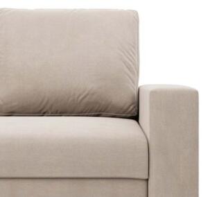 Kanapa 3 osobowa, BLOM, velvet, 220x92x92 cm, beÅ¼owy | TYLETEGOTU