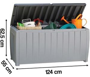Skrzynia ogrodowa KETER Novel Storage Box 340L Szaro-czarny
