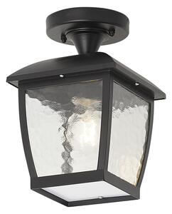Klasyczna lampa sufitowa czarna IP44 - Leuven