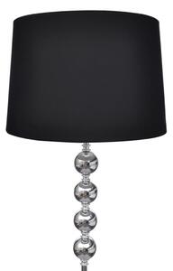 Lampa podłogowa z dekoracyjnymi kulami, wysoka, czarna