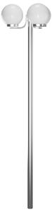 Lampa ogrodowa na słupku, 3 kule, 220 cm