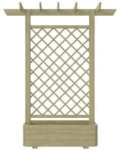 Pergola z donicą, 162 x 56 x 204 cm, drewno