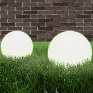 Lampy ogrodowe LED, 4 szt., kuliste, 20 cm, PMMA