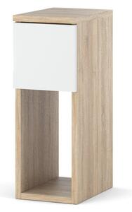Szafka Nocna STIVMEBLE 1 Szuflada 20x30x55 cm DÄ b Sonoma BiaÅy Mat
