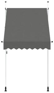 Markiza zwijana ręcznie, 150 cm, antracytowa