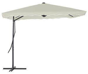 Parasol ogrodowy na słupku stalowym, 250 x 250 cm, piaskowy
