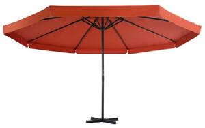 Parasol ogrodowy na słupku aluminiowym, 500 cm, terakota