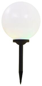 Kuliste lampy solarne na zewnątrz, 2 szt., LED, 30 cm, RGB
