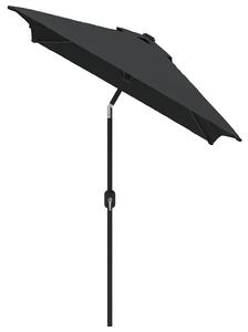 Parasol ogrodowy na metalowym słupku, 300 x 200 cm, antracytowy
