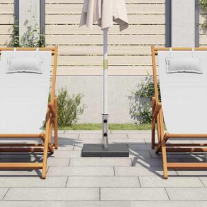 Kwadratowa podstawa pod parasol, granitowa, 28,5 kg, czarna