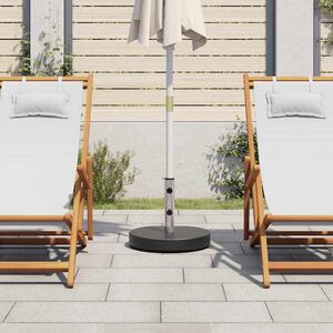Okrągła podstawa pod parasol, granitowa, 28,5 kg, czarna