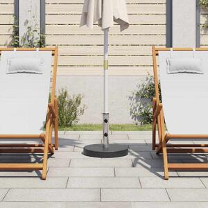 Okrągła podstawa pod parasol, granitowa, 20 kg, czarna