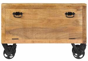 Szafka na buty, 86x35x55 cm, lite drewno mango