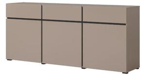Komoda CROSS 3D3S 180cm congo/czarna