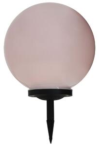 Lampy solarne do ogrodu, 2 szt., LED, kuliste, 40 cm, RGB