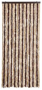 Zasłona przeciwko owadom, beż i jasny brąz, 90x220 cm, szenil