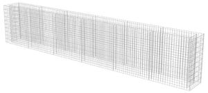 Podwyższona donica gabionowa, galwanizowana stal, 540x50x100 cm