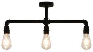 Lampa sufitowa, czarna, 3 żarówki E27