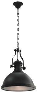 Lampa sufitowa, czarna, okrągła, E27