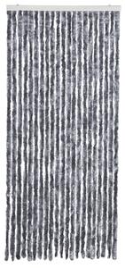 Zasłona przeciwko owadom, srebrna, 90x220 cm, szenil
