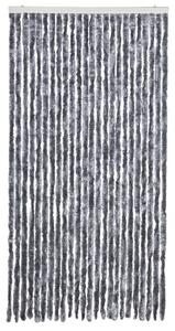 Zasłona przeciwko owadom, srebrna, 100x220 cm, szenil