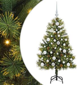 Sztuczna Choinka z Zawieszkami Zielony 120 cm