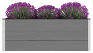 Podwyższona donica ogrodowa, WPC, 150x50x54 cm, szara