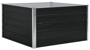 Donica do podniesionej rabaty, 100x100x45 cm, stal, antracytowa