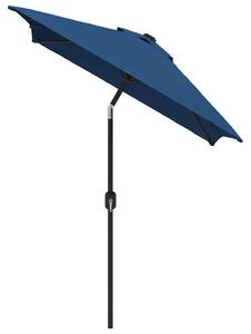 Parasol ogrodowy na metalowym słupku, 300x200 cm, lazurowy