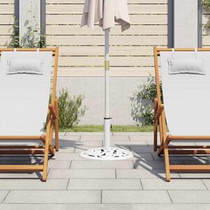 Podstawa pod parasol, biała, 12 kg, 48 cm, żeliwo