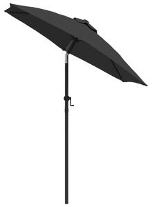 Parasol, antracytowy, 200x224 cm, aluminium