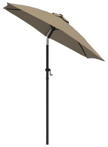 Parasol, taupe, 200 x 224 cm, aluminium
