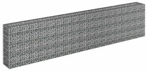 Podwyższona donica gabionowa, galwanizowana stal, 360x30x90 cm