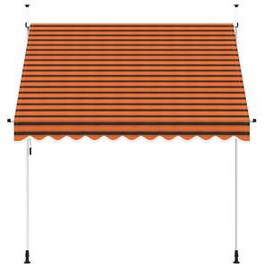 Ręcznie zwijana markiza, 250 cm, pomarańczowo-brązowa