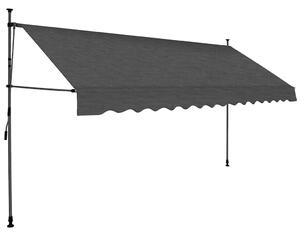 Ręcznie zwijana markiza z LED, 350 cm, antracytowa