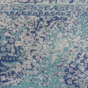 Dywan orientalny do salonu prostokątny 160 x 230 cm bawełna niebieski Almus Beliani