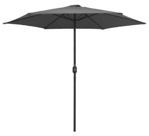 Parasol ogrodowy na aluminiowym słupku, 270x246 cm, antracytowy