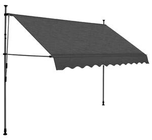Ręcznie zwijana markiza z LED, 300 cm, antracytowa